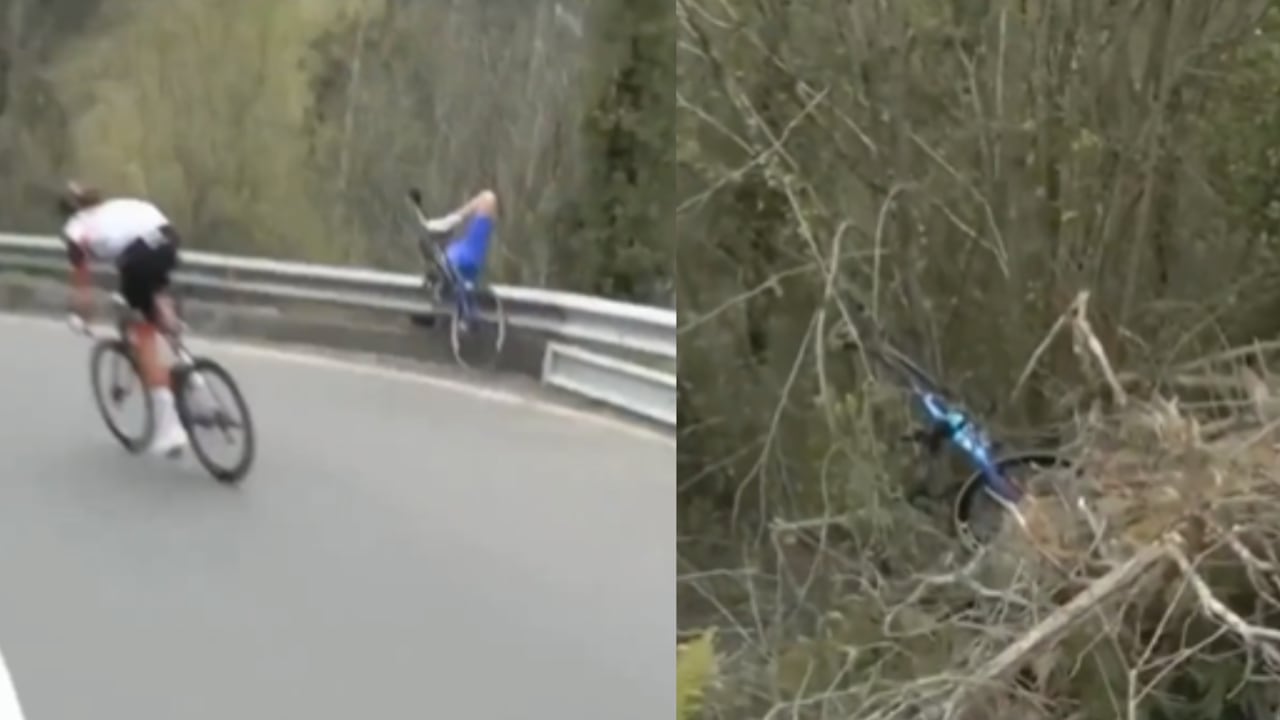Accidente Lucas Hamilton. Foto: Captura de pantalla - @Noticiclismo1