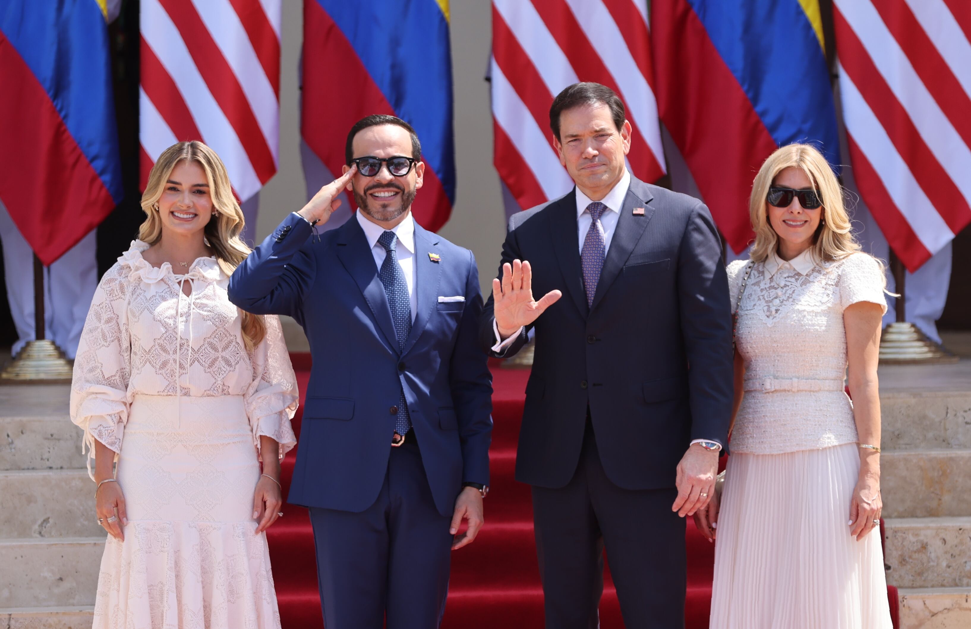 Marco Rubio con el presidente Abelardo De La Espriella, en la Sede Alterna de la Presidencia de la República en Barranquilla