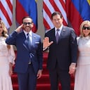 Marco Rubio con el presidente Abelardo De La Espriella, en la Sede Alterna de la Presidencia de la República en Barranquilla