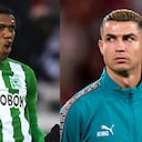 Orlando Berrío y Cristiano Ronaldo.