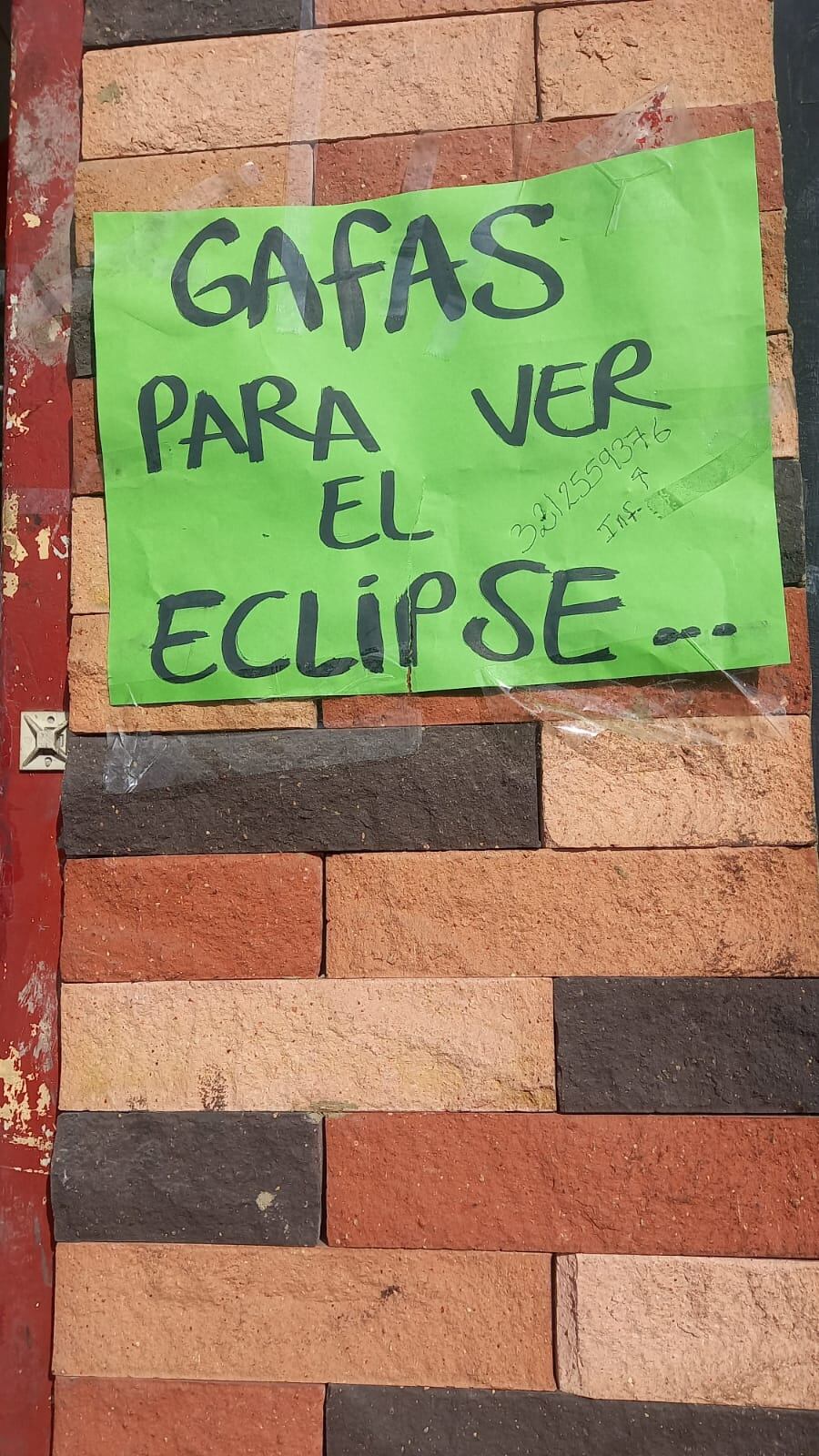 Venta de gafas para ver el eclipse