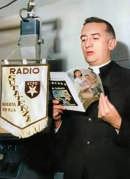 Fotografía de archivo: Monseñor José Joaquín Salcedo lideró la creación de los programas educativos de Radio Sutatenza.