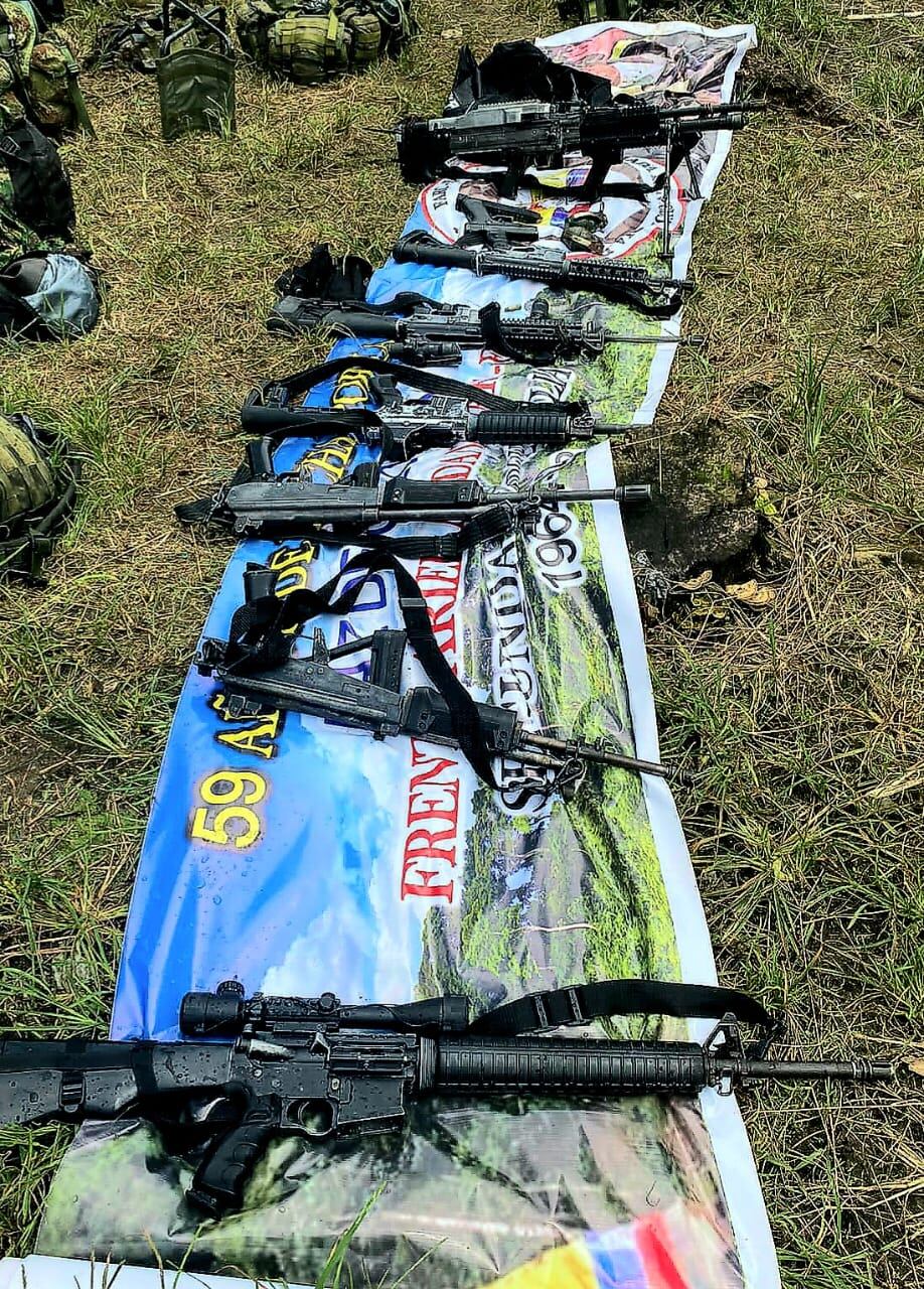 En campamento de las disidencias de las Farc encuentran abundante material de guerra en Nariño.