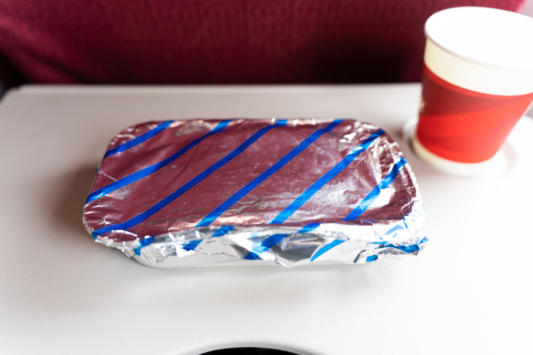 Airplane meal, pork rice