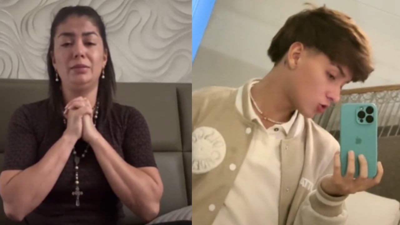 Dina Morales y su hijo Juan Felipe Rincón.