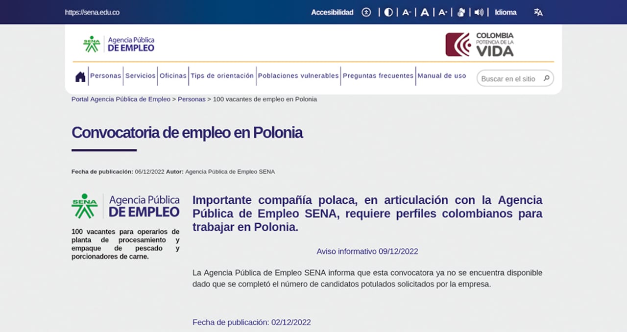 Polonia tuvo que imponer visa de trabajo para los colombianos, el pasado 15 de agosto, a raíz de los constantes problemas que se han presentado.
