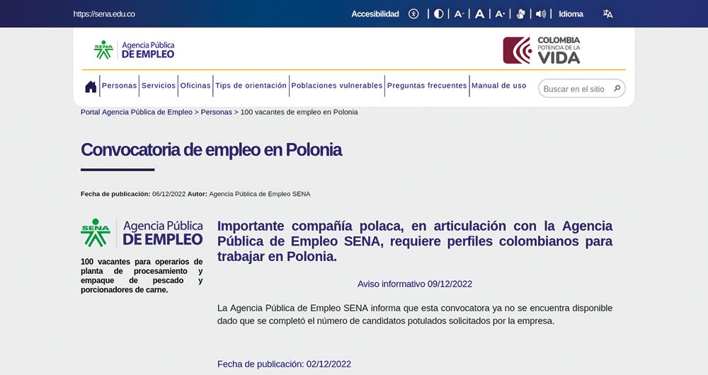 Polonia tuvo que imponer visa de trabajo para los colombianos, el pasado 15 de agosto, a raíz de los constantes problemas que se han presentado.