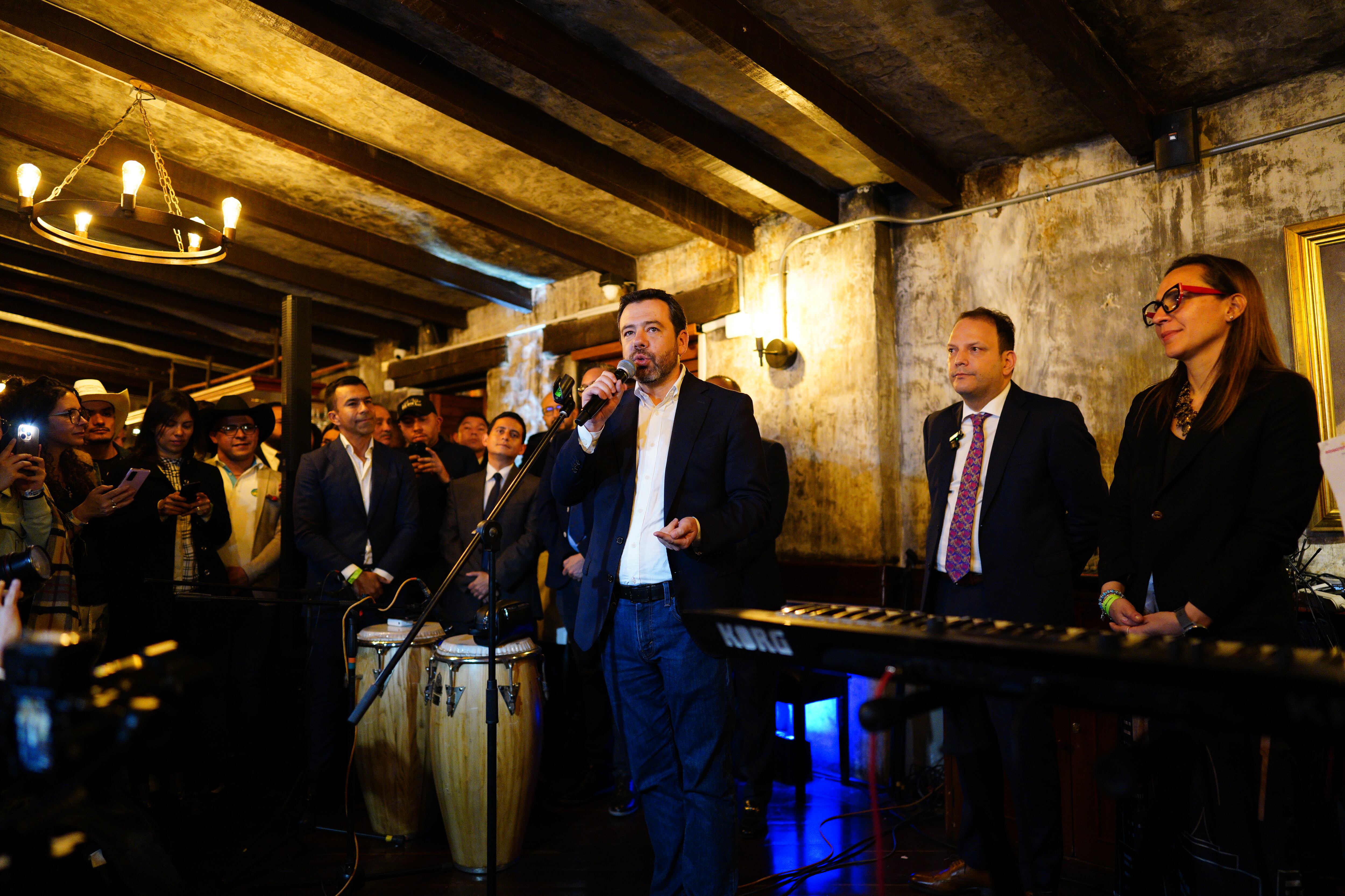 Carlos Galán, alcalde de Bogotá.