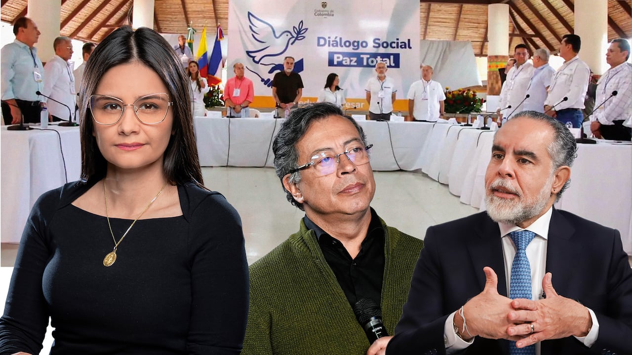 Angie Rodrígez, Gustavo Petro y Armando Benedetti.
