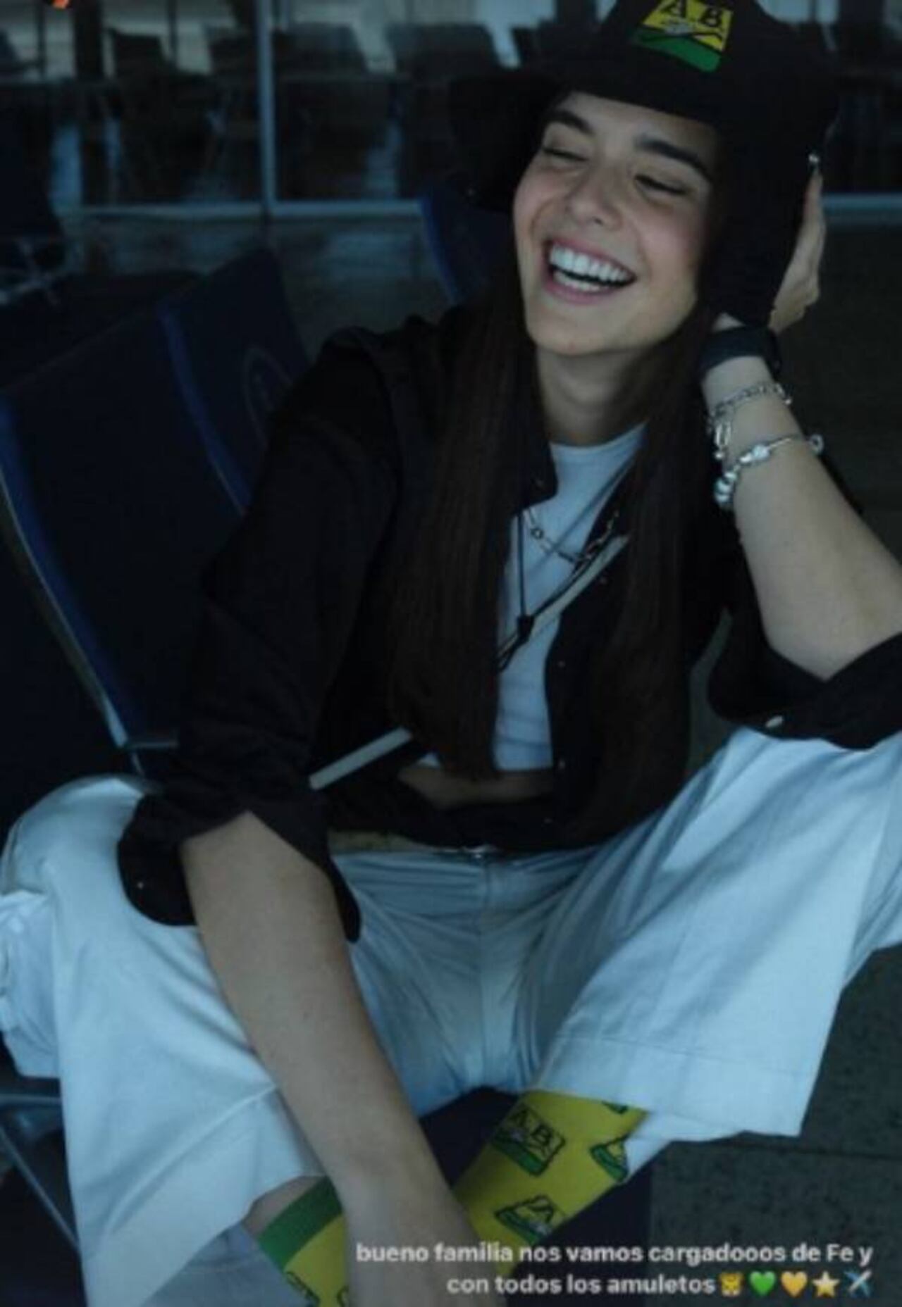 Amanda Dudamel apoyó a su padre en final de la Liga BetPlay.