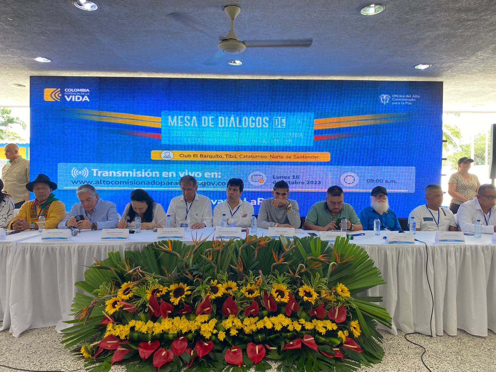 Instalación de los diálogos de paz entre el Gobierno y el EMC de las Farc.