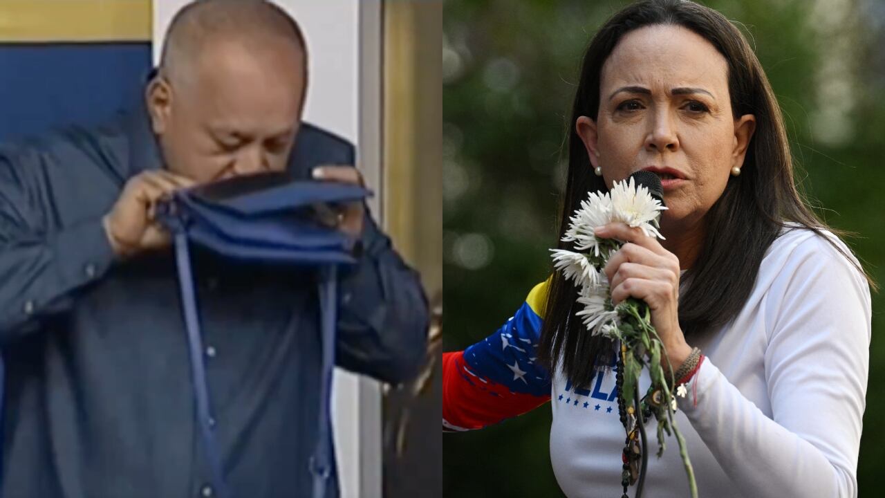 Diosdado Camello y María Corina Machado