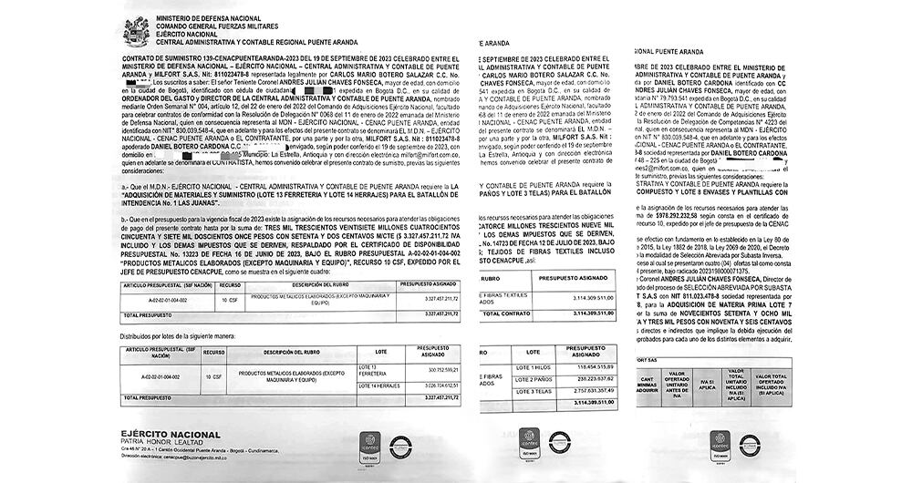  En diferentes establecimientos de Bogotá se consiguen los productos que busca el Ejército por valores muy inferiores a los que habrían sido adjudicados en un millonario contrato. 