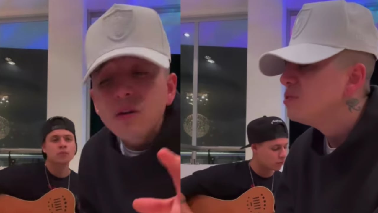 El cantante Andy Rivera interpretando ‘Cama y Mesa’.