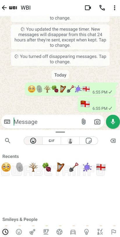 WhatsApp añade nuevos emojis en Android, como la cara con ojeras y la huella digital, con el estándar Unicode 16.0.
