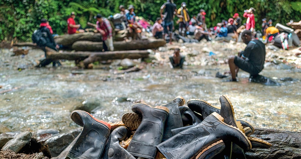 El peligroso paso por el Darién.