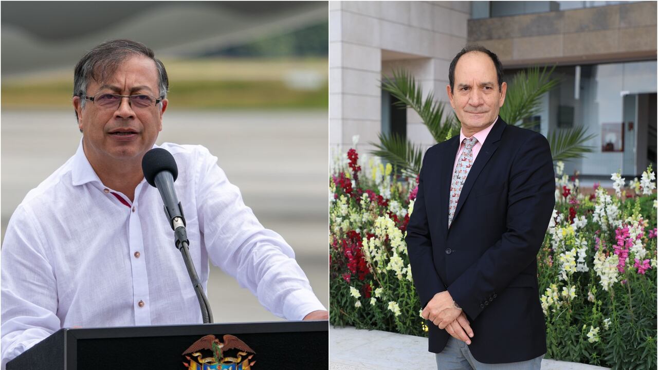 Presidente Gustavo Petro y el exmagistrado Juan Carlos Henao