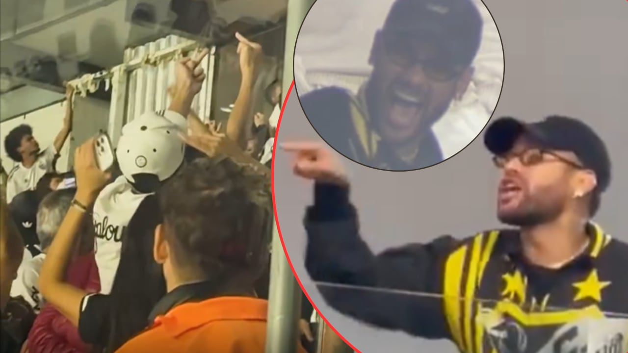 Neymar tuvo tensa pelea con hinchas de Atlético Mineiro en medio del partido de Copa Sudamericana