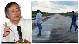 Gustavo Petro y la pista aérea de Puerto Leguízamo.