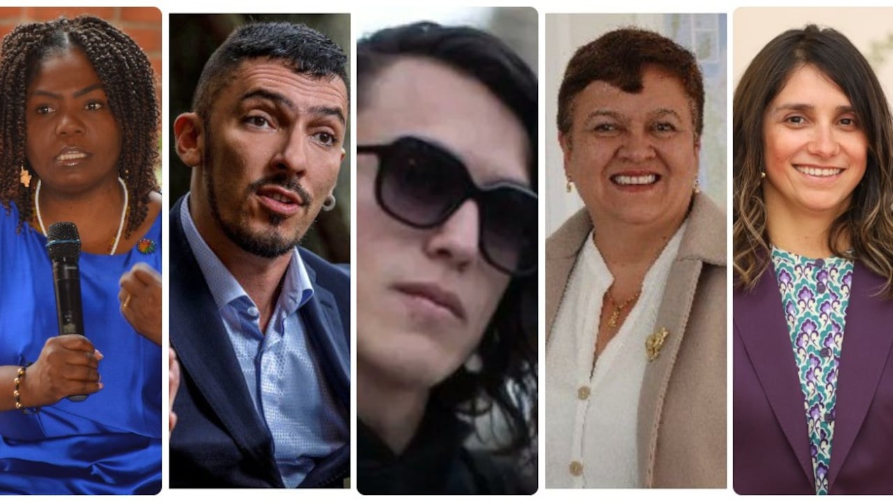 Francia Márquez, Juán Florián, Gareth Sella , Luz María Múnera y Diana Gómez.