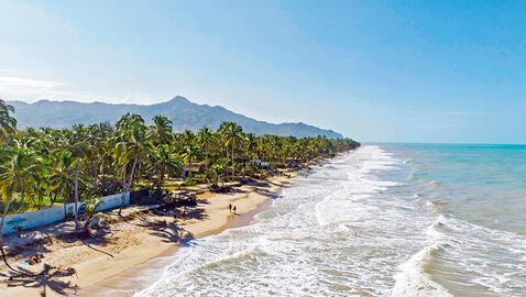 Hermosas playas en Santa Marta.