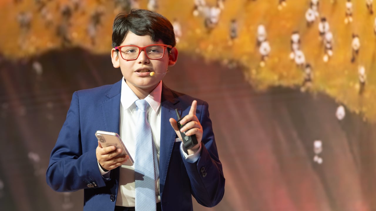 David Da Vinci, niño polímata y creador de proyectos de inteligencia artificial.