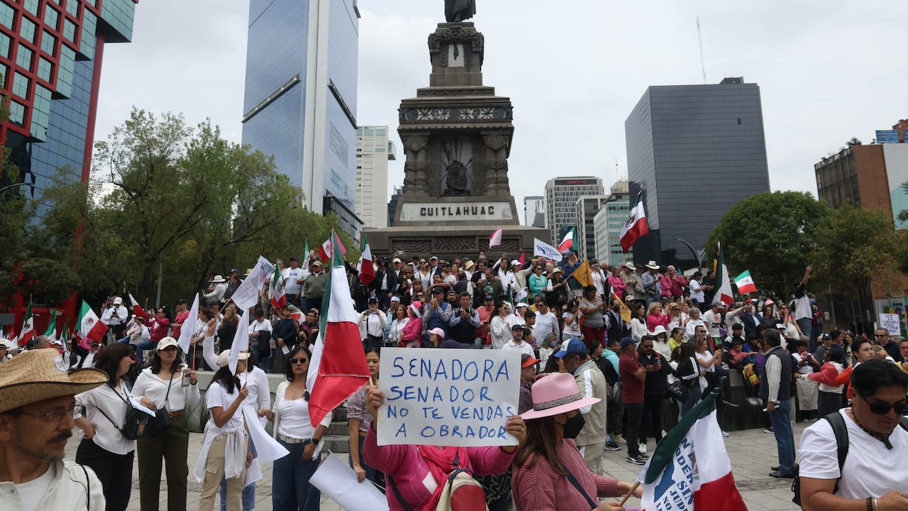 Protestas en México contra la reforma judicial.