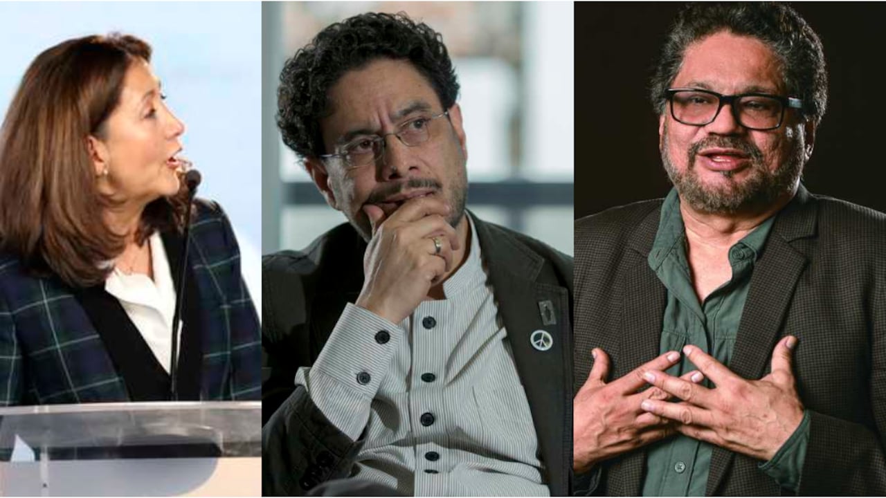 Ingrid Betancourt excandidata; Iván Cepeda, congresista e Iván Márquez, guerrillero