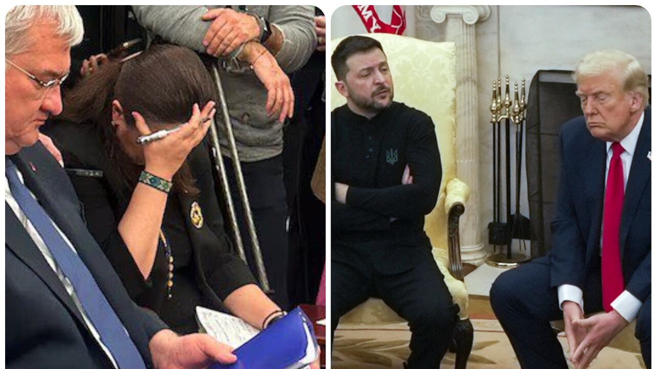 Oksana Markarova reaccionó cuando la reunión en la Casa Blanca entre los líderes se volvió acalorada.