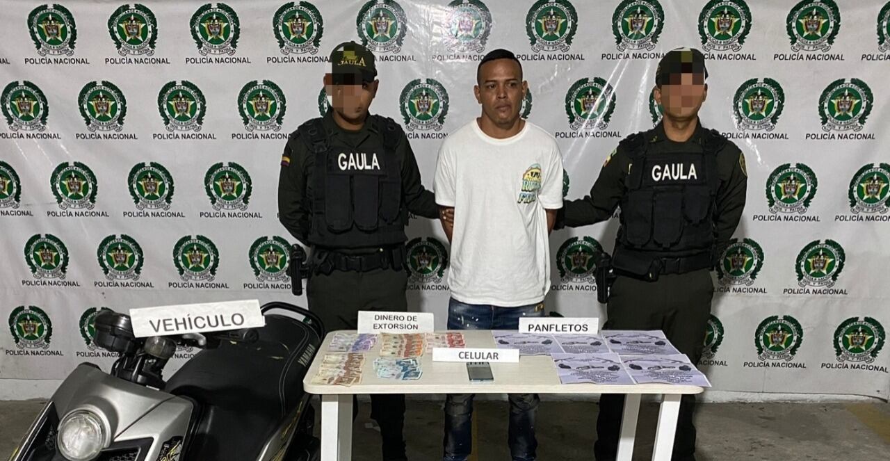 Capturado en el momento en que cobraba dinero de una extorsión.