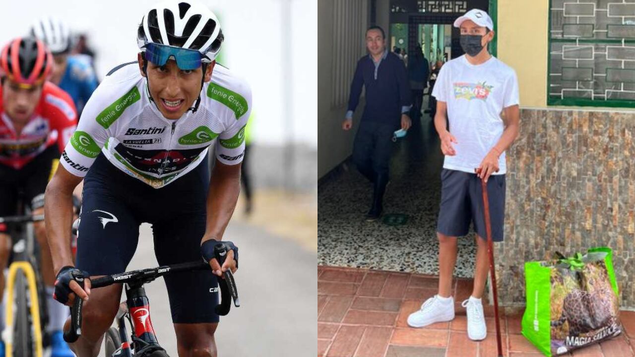 Egan Bernal dio muestras de su recuperación en un viaje por Colombia