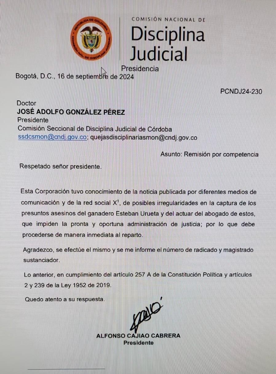 Comisión compulsa copias.