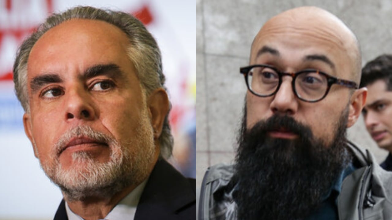 De izquierda a derecha: Armando Benedetti y Carlos Carrillo.