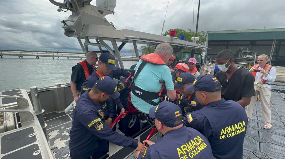 El hombre fue evacuado hacia el Urabá antioqueño.