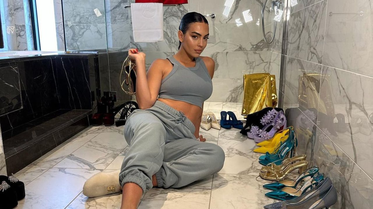 Georgina Rodríguez, pareja de Cristiana Ronaldo, compartió su rutina de ejercicios