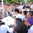 Iván Cepeda en su discurso 7 de agosto, desde Barranquilla.