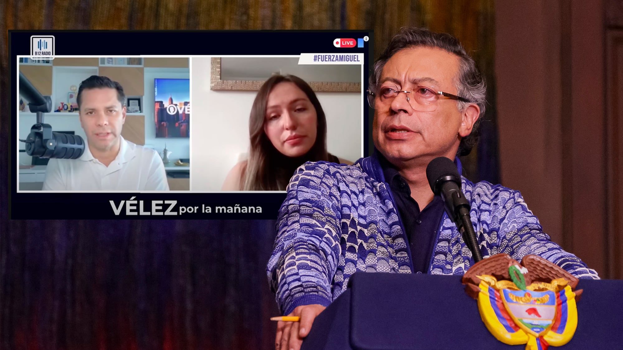 Gustavo Petro / Vélez por la mañana