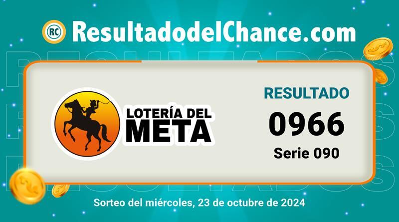 Lotería del Meta octubre 23 de 2024