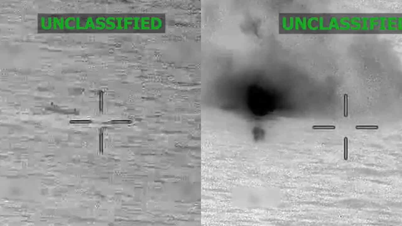 Este fue el momento del ataque a la embarcación en el Pacífico.