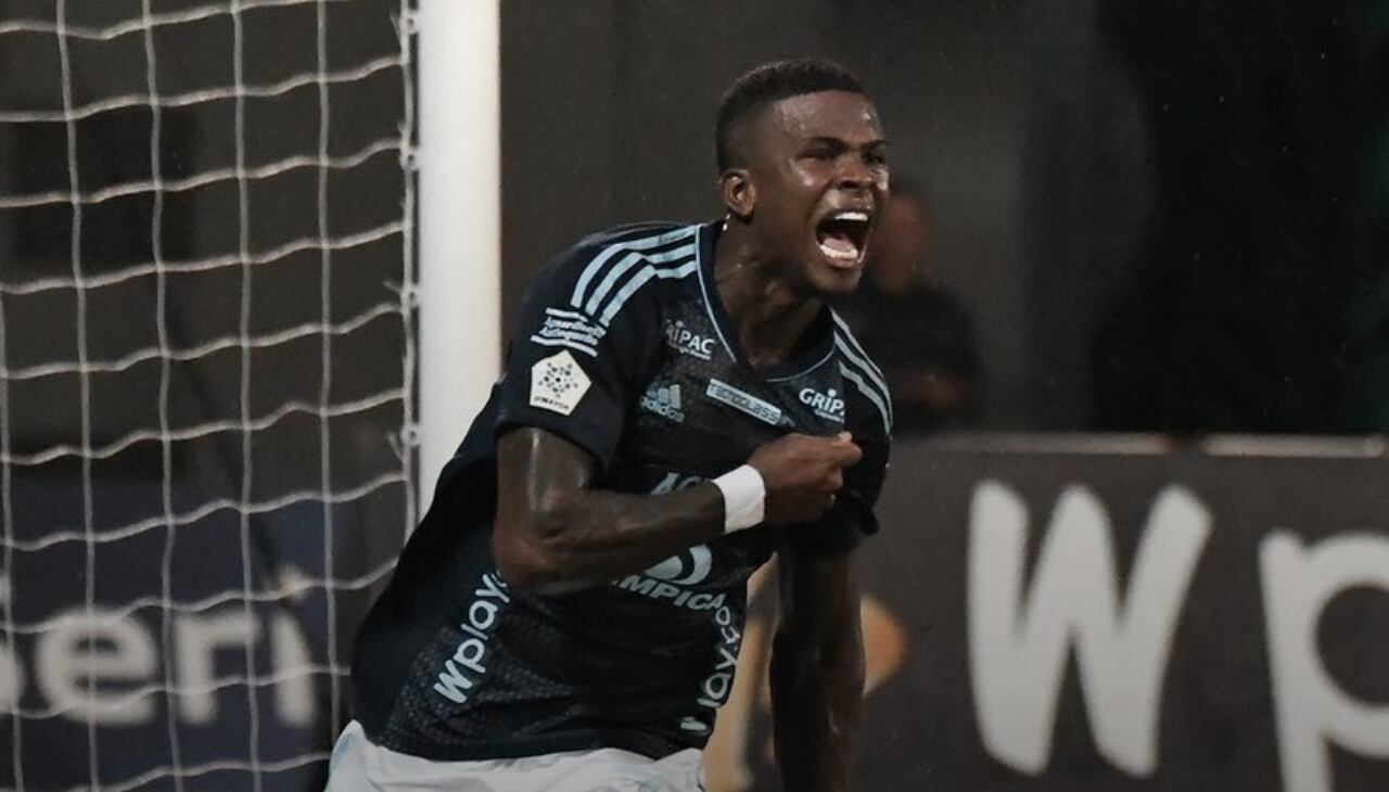 Bryan Ceballos, autor del primer gol de Junior.