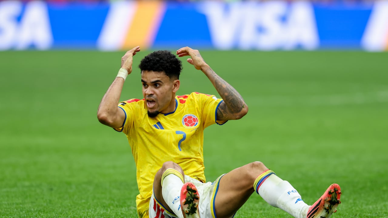 El jugador de la Selección Colombia Luis Díaz en el partido frente a Suiza por los octavos de final del Mundial 2026.