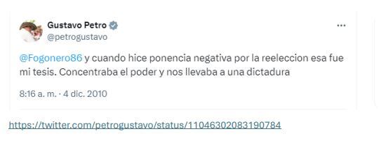 Trino de Petro reelección