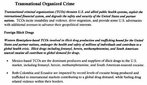 Estados Unidos ha emitido un informe sobre las amenazas más representativas para el país