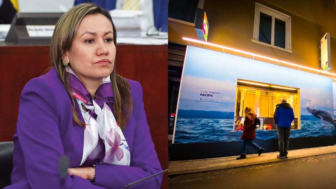 Carolina Corcho apoya el arriendo de la casa en Davos, Suiza.