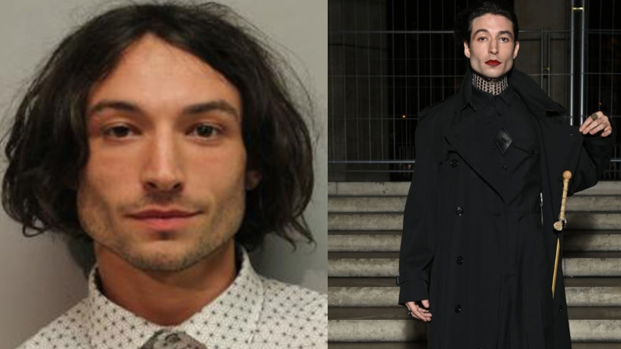 El actor Ezra Miller habría sido grabado robando botellas de licor de una casa desocupada.