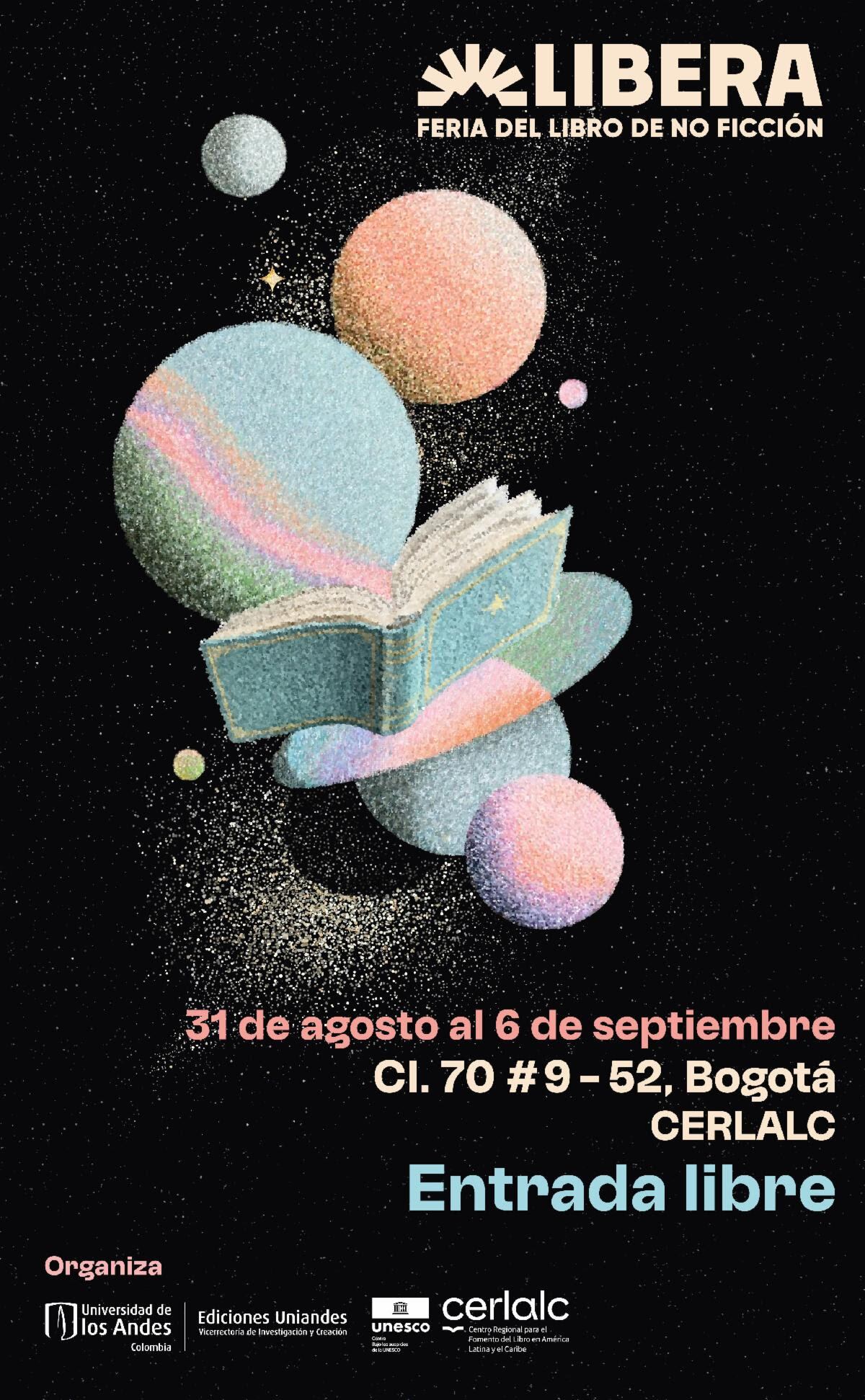 En 2026, Cerlalc será sede de LIBERA, la feria del libro de no ficción de la Universidad de los Andes.
