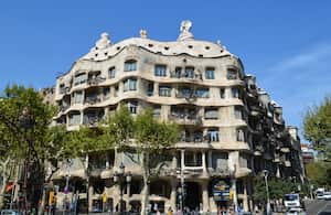 Casa Milà en el centro de Barcelona