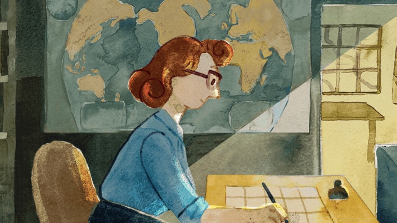 Marie Tharp fue una cartógrafa estadounidense a la cual Google le rinde homenaje