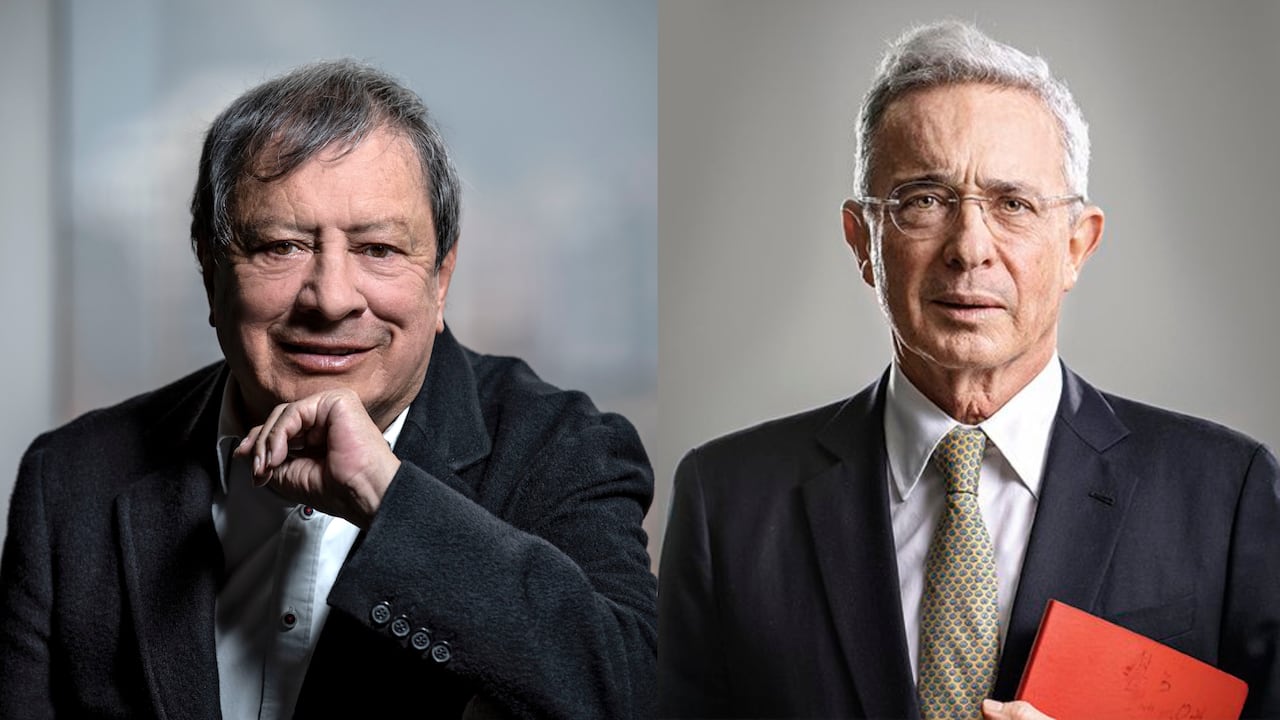 El empresario Mario Hernández y el expresidente Álvaro Uribe.