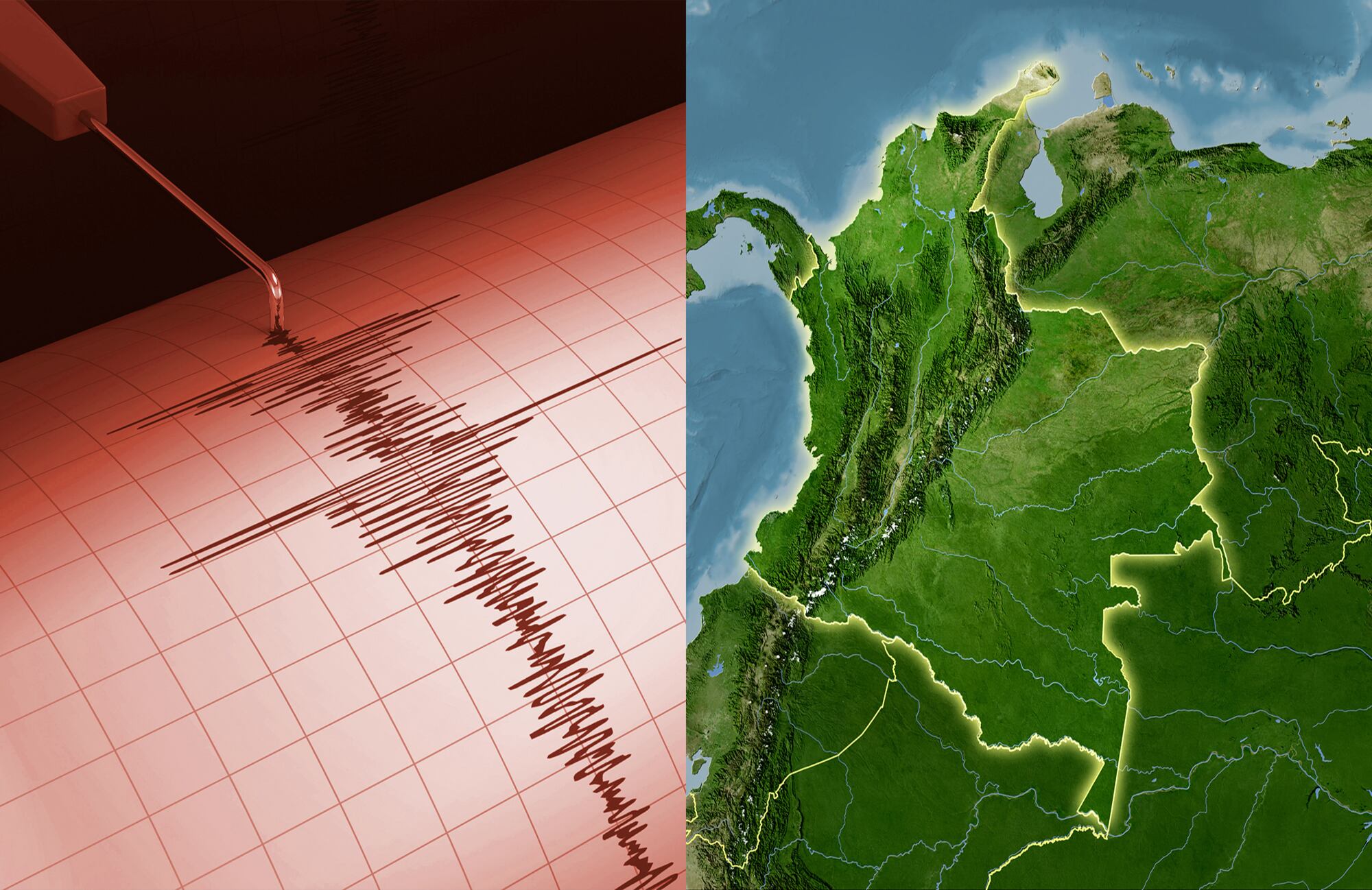 Sismo temblor sismografo Colombia